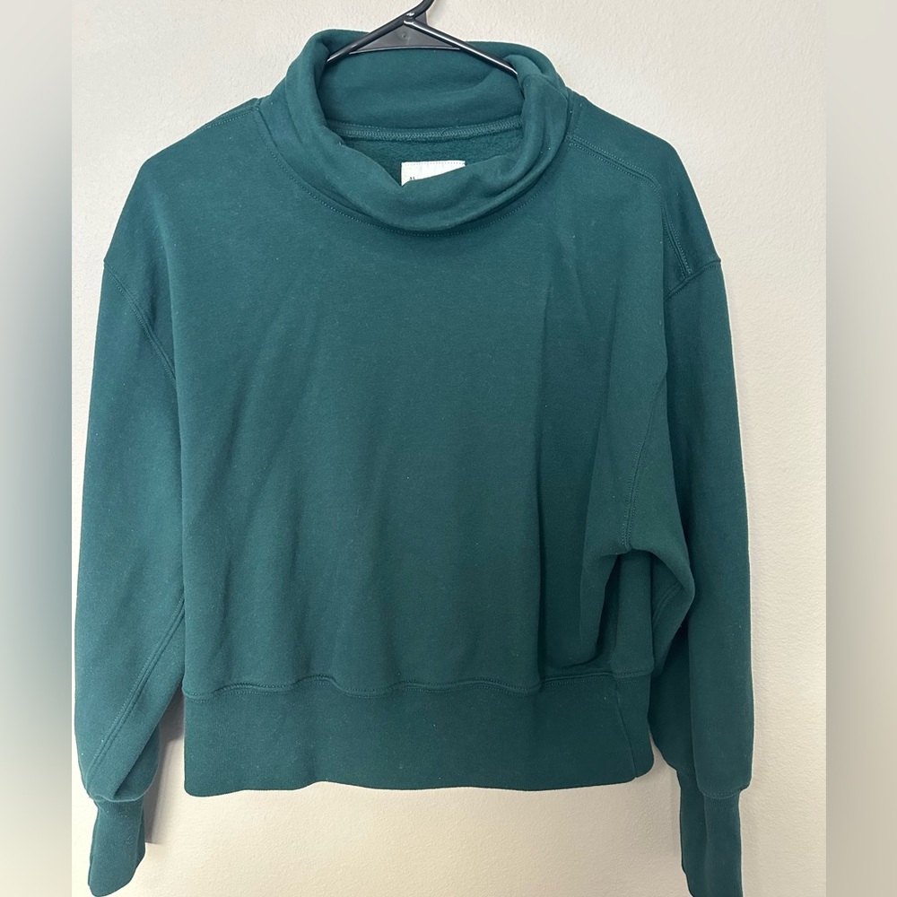 Abercrombie & Fitch Emerald Green Cowl Neck Swearshirt